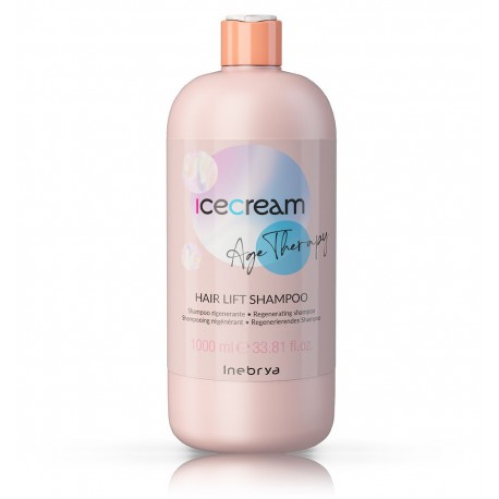 Inebrya Ice Cream Age Therapy Hair Lift Shampoo - Reģenerējošais šampūns, 1000ml (IN131555)