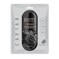 Jigott Caviar Real Ampoule Mask - Тканевая маска с икрой, 27ml