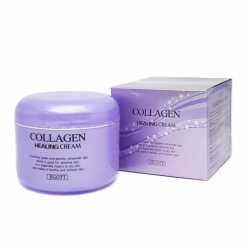 Jigott Collagen Healing Cream - Barojošs naksts sejas krēms ar kolagēnu, 100ml