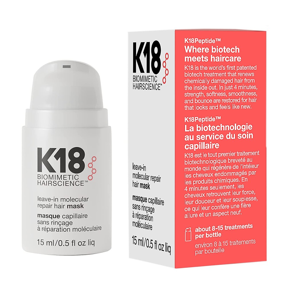 K18 Peptide™ Mask - Peptīda molekulārās atjaunošanas matu maska, 15ml