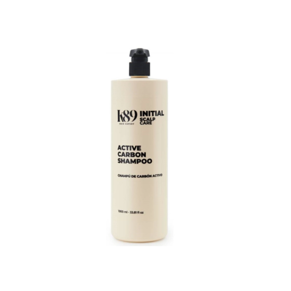 K89 Initial Scalp Care Active Carbon Shampoo - Šampūns ar aktivēto ogli dziļai attīrīšanai, 1000ml (89334)