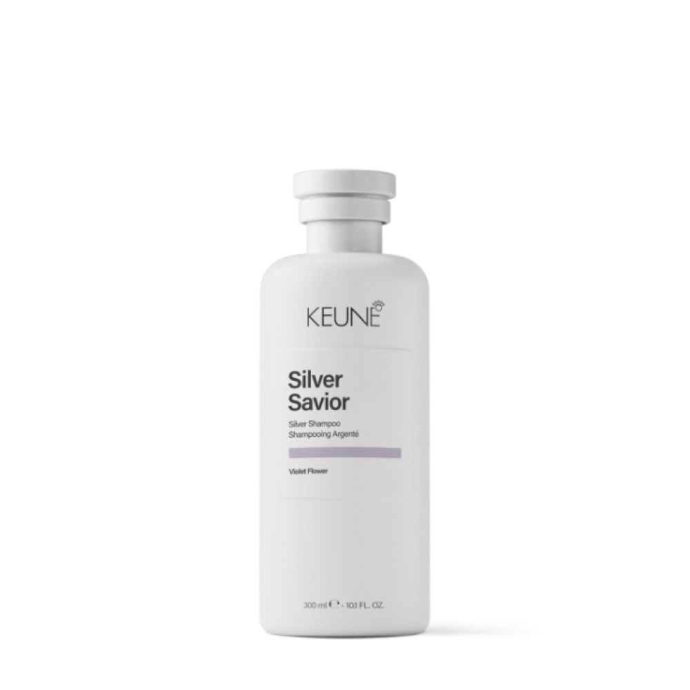 KEUNE Silver Savior Silver Shampoo – Tonējošs šampūns ar violetajiem pigmentiem, 300ml (63310351)