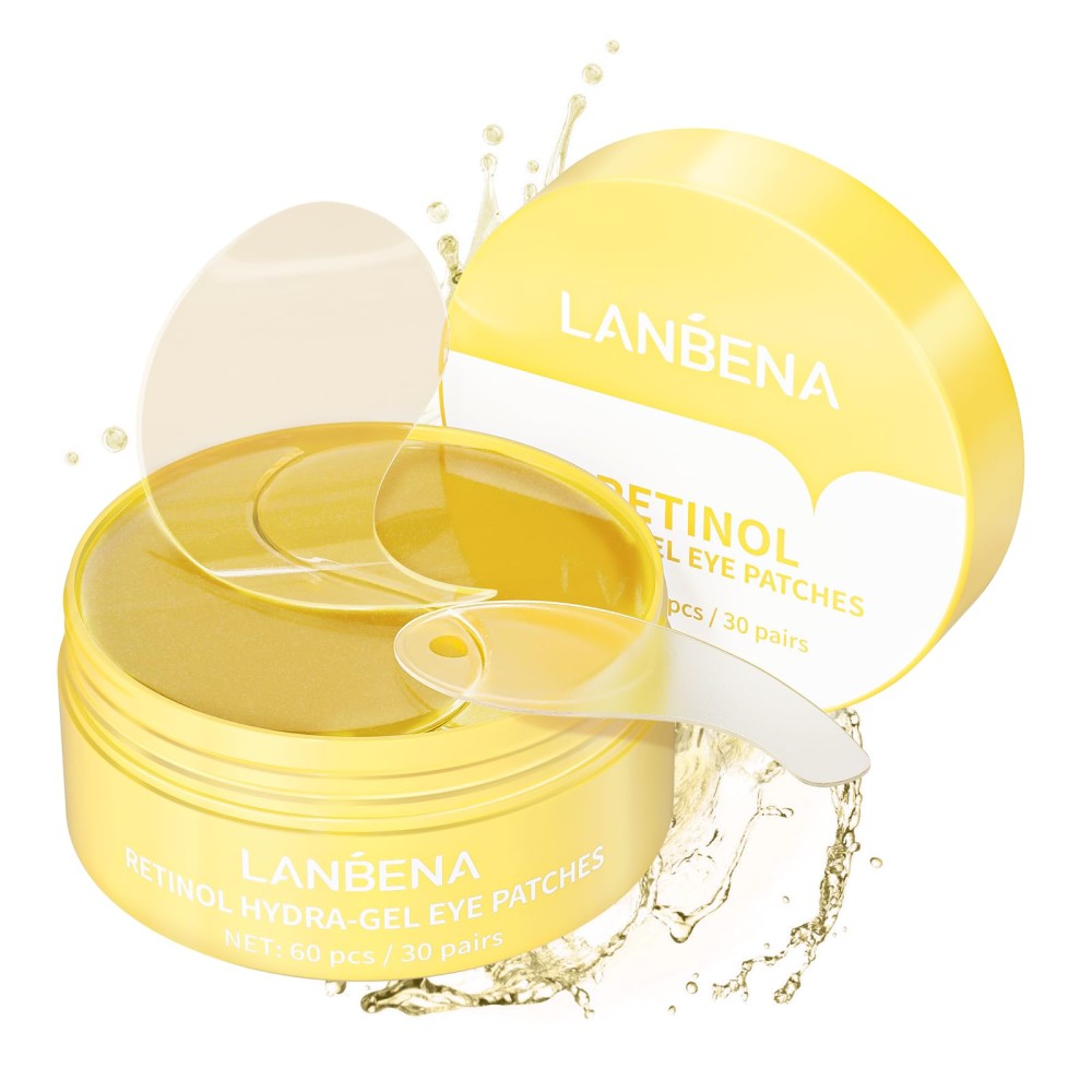 Lanbena Retinol Hydra-gel Eye Patches - Hidrogēla acu plāksteri ar retinolu un kolagēnu