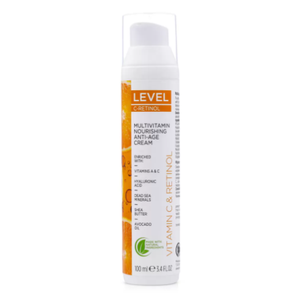 LEVEL C-RETINOL Multivitamin Nourishing Anti-Age Cream - Barojošs krēms ar retinolu, 100ml