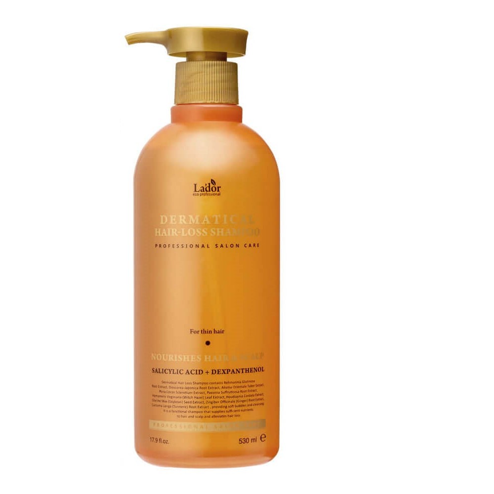 LA'DOR Dermatical Hair-Loss Shampoo For Thin hair - Nostiprinošs šampūns smalkiem matiem, 530ml