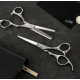 Lameo STAGE PRO SET OFFSET SILVER – Profesionālais frizieru šķēru komplekts ar futrāli (370.935)