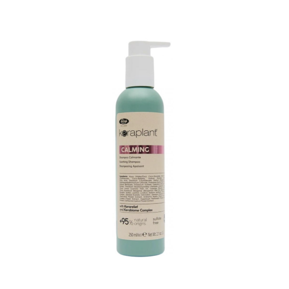 Lisap Milano Keraplant Calming shampoo - Šampūns sausai, jutīgai un kairinātai galvas ādai, 250ml (110226)