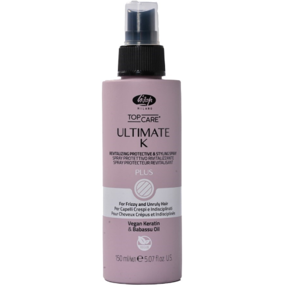 Lisap Milano UltimateK Fluid Plus Fluid - Разглаживающий спрей-термозащита, 150ml