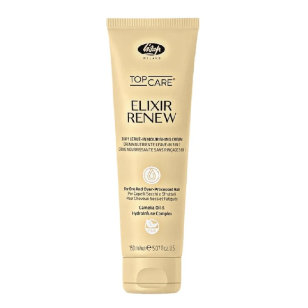 Lisap Milano Top Care ELIXIR 3in1 cream - Neskalojams barojošs matu krēms, 150ml