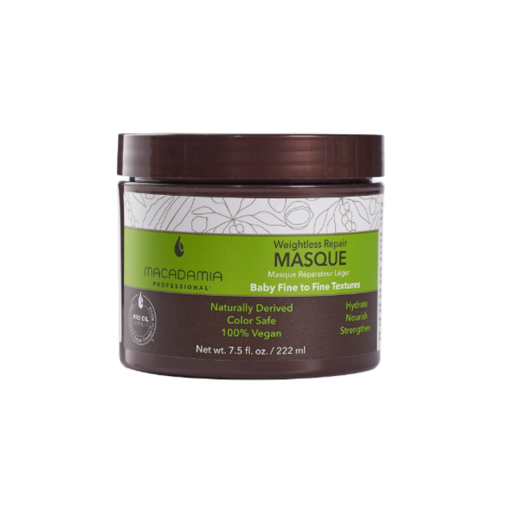 MACADAMIA Weightless Repair Mask - Mitrinoša matu maska smalkiem matiem, 222ml MACADAMIA Weightless Repair Mask - Mitrinoša matu maska smalkiem matiem, 222ml