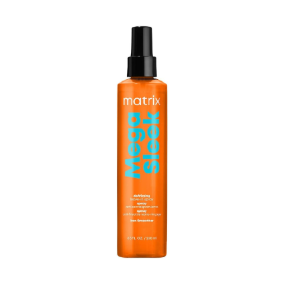 Matrix Total Results Mega Sleek Defrizzing Leave-in Spray - Izsmidzināms līdzeklis karstuma aizsārdzībai nepakļāvīgiem matiem, 250ml (3474637206062)