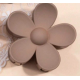 Flower Clip for Hair - brown