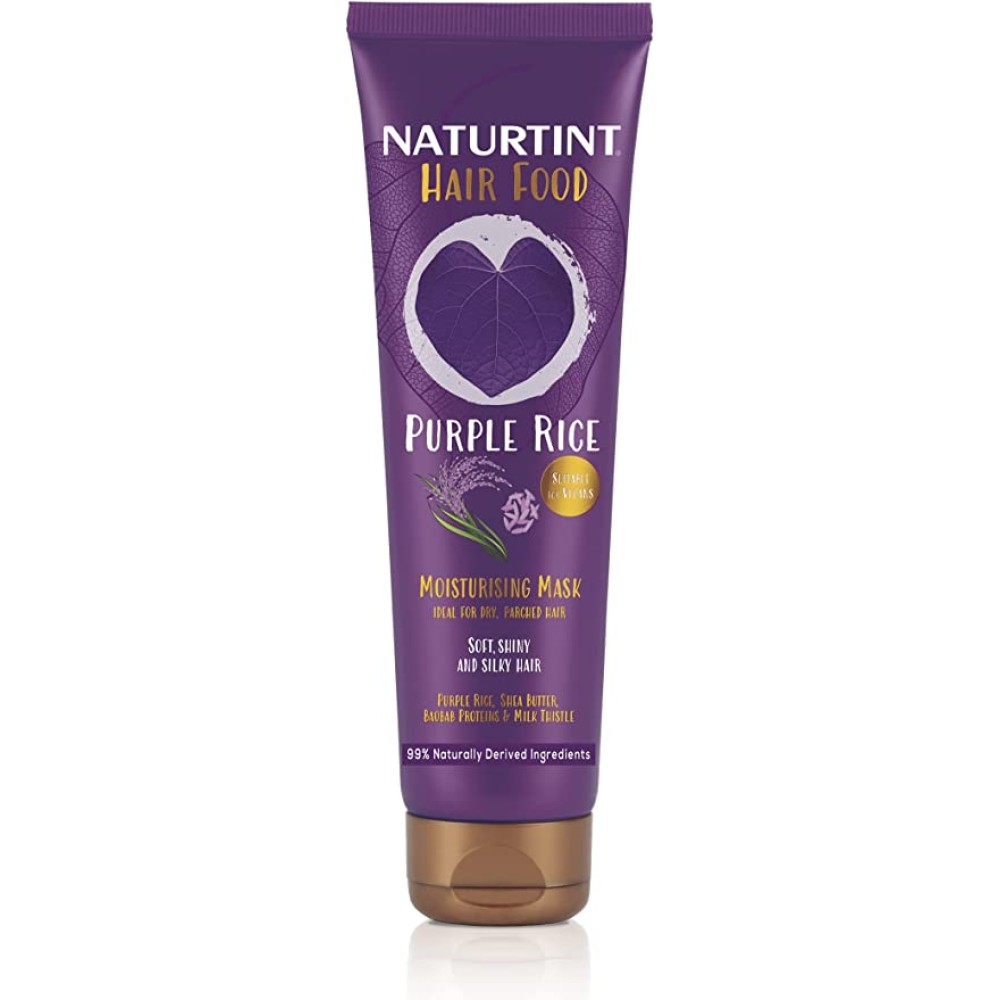 NATURTINT Hair Food Purple Rice Moisturizing Mask - Mitrinoša matu maska, 150ml