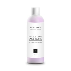 OCHO NAILS Strawberry Acetone - Šķidrums gēla lakas noņemšanai, ar acetonu, 100ml