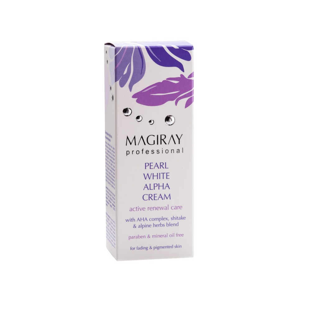 MAGIRAY PEARL WHITE ALPHA CREAM - Nakts krēms ar AHA nobriedušai, pigmentētai ādai (725199)