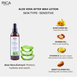 RICA Aloe Vera After wax lotion - Лосьон после депиляции RICA с Алоэ Вера, 250ml