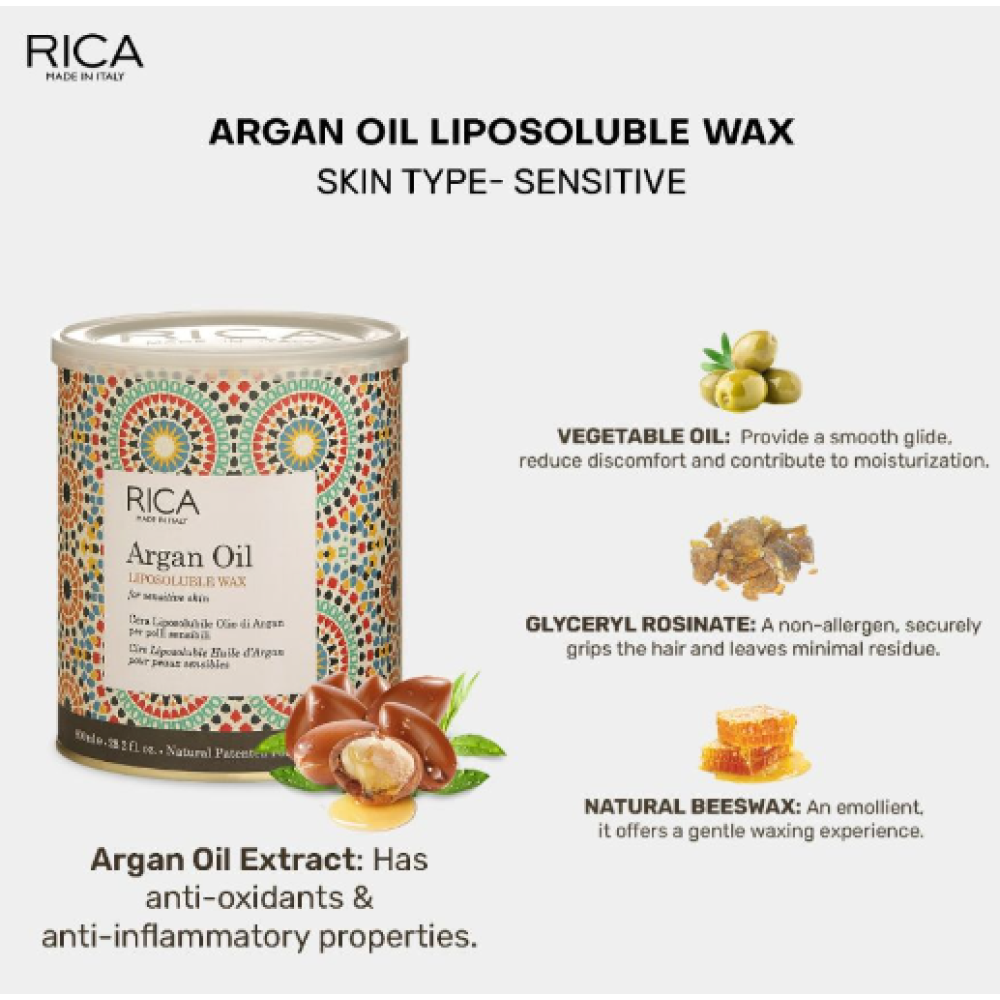 RICA Argan oil wax, 800ml