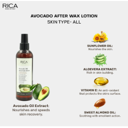 RICA Avocado Oil After wax lotion - Лосьон после депиляции RICA с маслом авокадо, 250ml