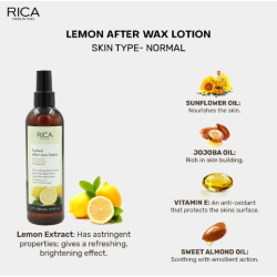 RICA Lemon After wax lotion - Лосьон после депиляции с экстактом лимона RICA, 250ml