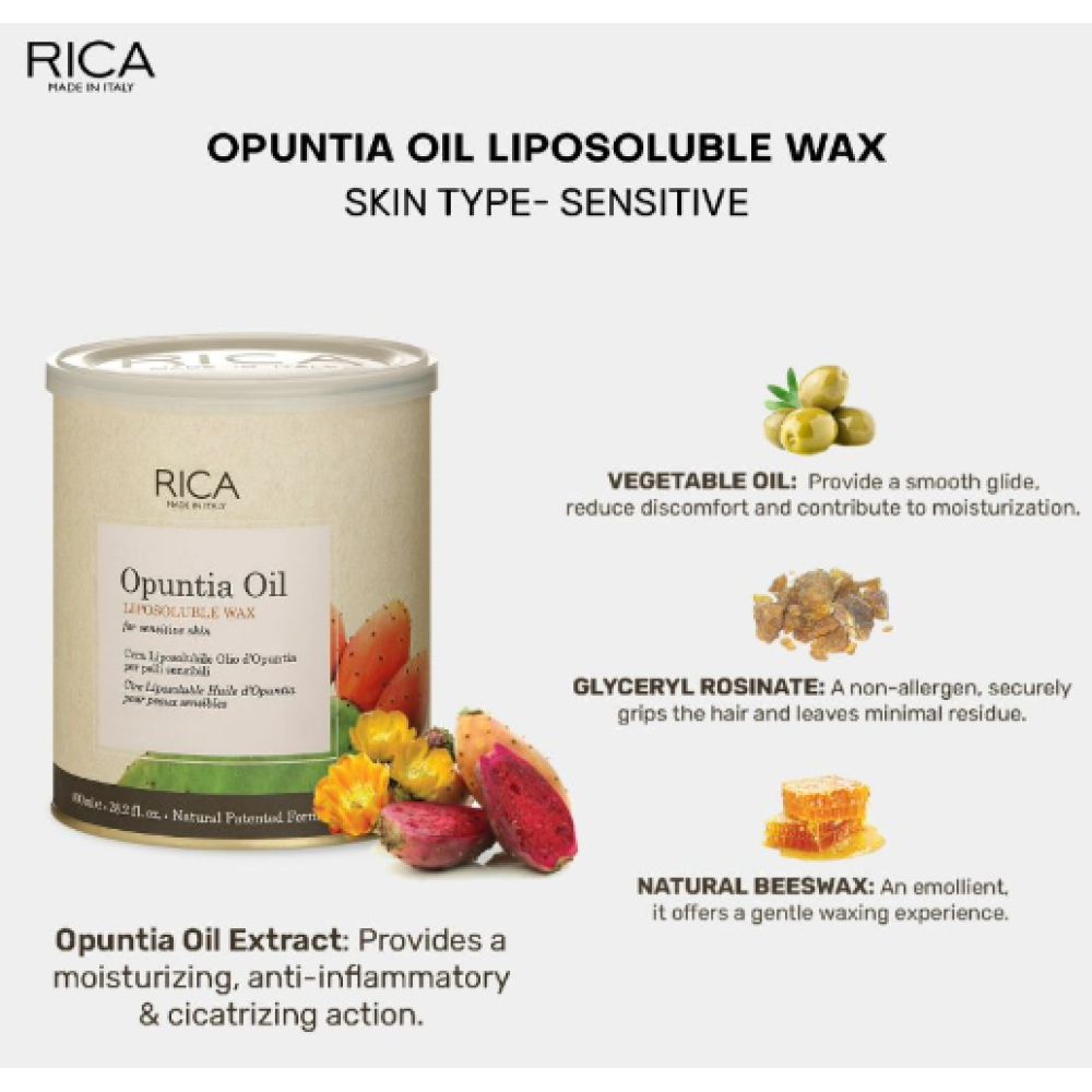 RICA Opuntia oil wax - Воск с маслом опунции, 400ml