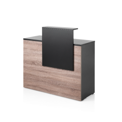 Stilīga reģistratūras lete VISTA CONSOLLE BLACK&OAK