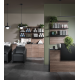 Stilīga reģistratūras lete VISTA CONSOLLE BLACK&OAK (375.243)