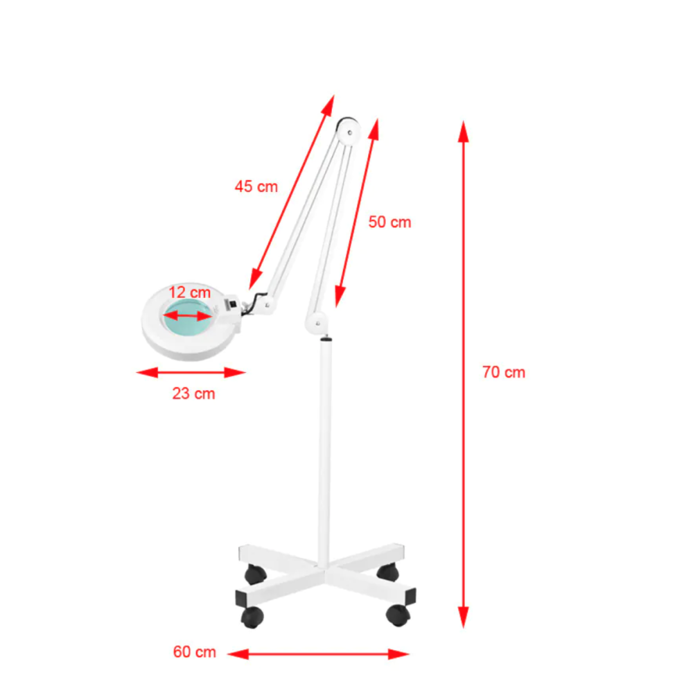 S4 LED lupa lampa + LED statīvs ar regulējamu gaismas intensitāti (124695)