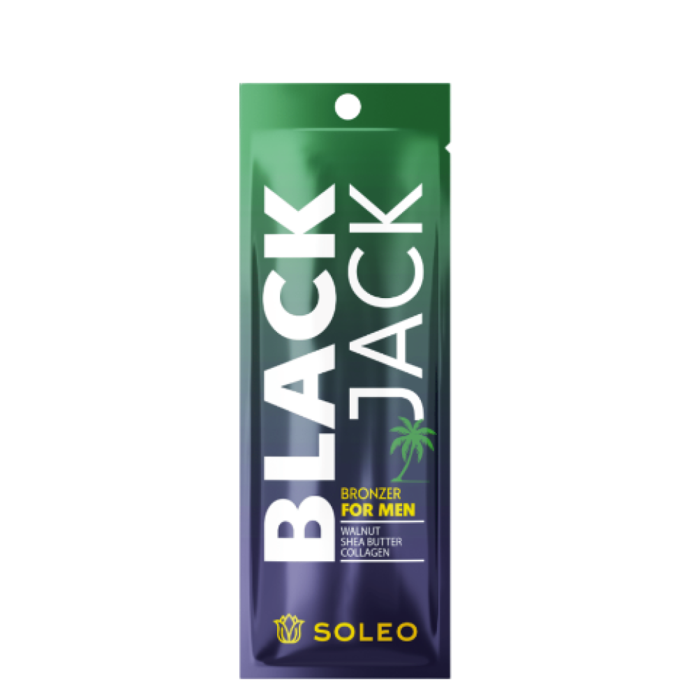 SOLEO Black Jack - Solārija krēms vīriešiem ar bronzeriem, 15ml (WILD-20)