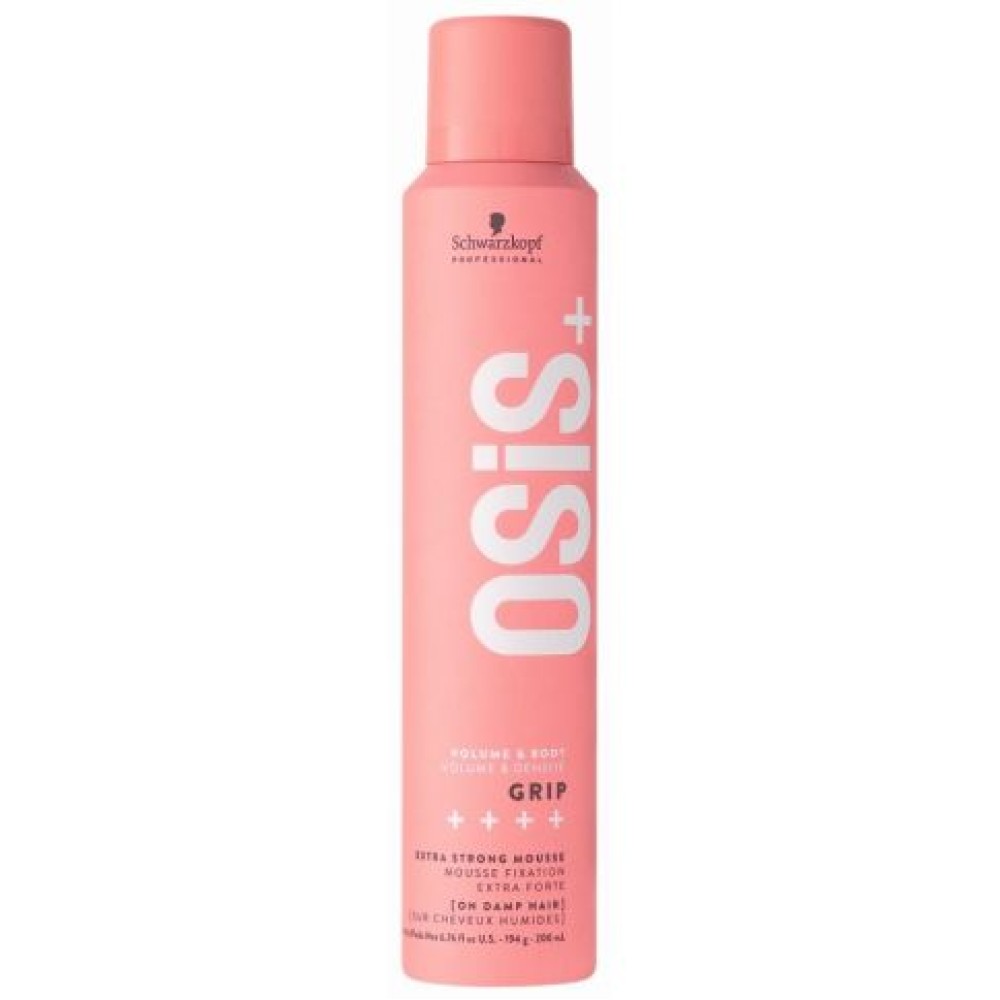 Schwarzkopf Professional OSIS+ Grip Mousse Extra Strong - Matu putas īpaši noturīgas fiksācijas, 200ml