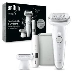 BRAUN Silk Epil 9 epilators+ miniskuveklis sejai