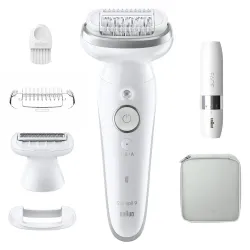 BRAUN Silk Epil 9 epilators+ miniskuveklis sejai