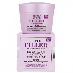 Super Filler cream for face and skin around eyes INCREASING ELASTICITY AND RESTORING RADIANCE DAY/ NIGHT 30+