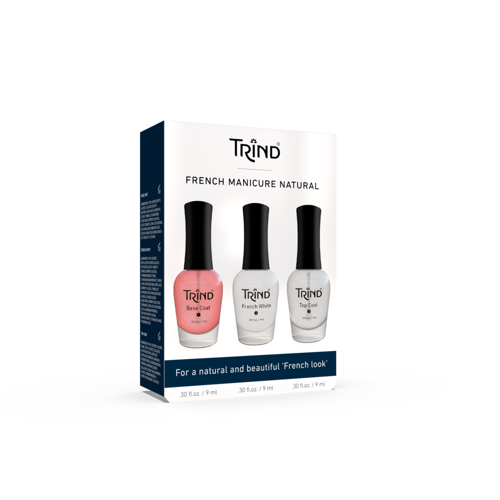 Trind French Manicure Natural - Dāvanu komplekts franču manikīram