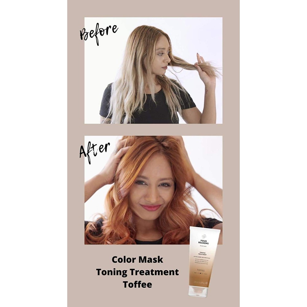 FOUR REASONS COLOR MASK INTENSE TOFFEE - Intensīvi tonējoša matu maska Īriss