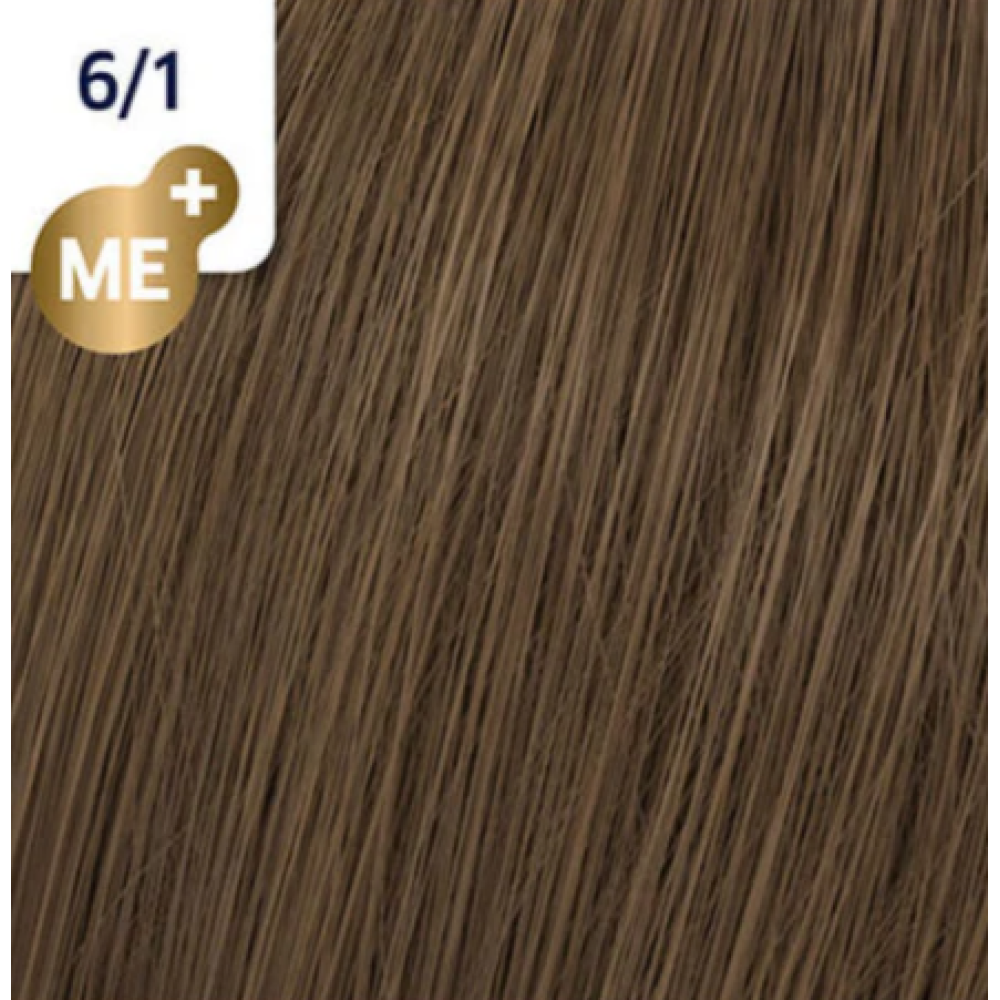 Wella Professionals Koleston Perfect Me+ Hair Color, 6/1 - Dark Ash Blonde Wella Professionals Koleston Perfect Me+ Hair Color, 6/1 - Dark Ash Blonde