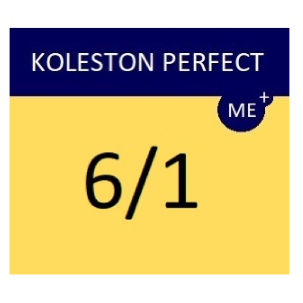 Wella Professionals Koleston Perfect Me+ Hair Color, 6/1 - Dark Ash Blonde Wella Professionals Koleston Perfect Me+ Hair Color, 6/1 - Dark Ash Blonde