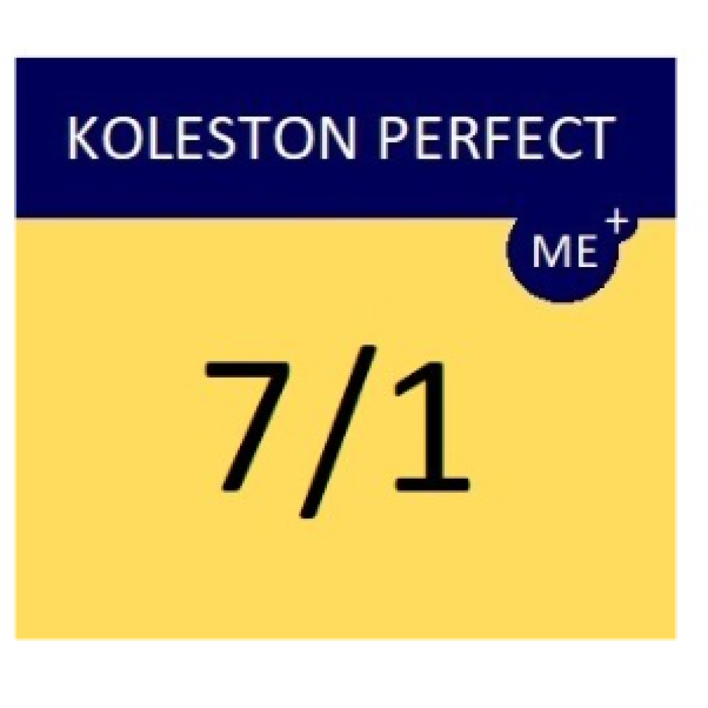 WELLA PROFESSIONALS KOLESTON PERFECT ME+ - Краска для волос, 7/1 - ПЕПЕЛЬНЫЙ БЛОНД