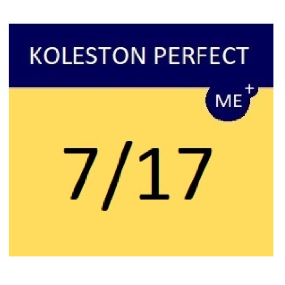 WELLA PROFESSIONALS KOLESTON PERFECT ME+ - Matu krāsa, 7/17 - Gaiši pelnu brūns WELLA PROFESSIONALS KOLESTON PERFECT ME+ - Matu krāsa, 7/17 - Gaiši pelnu brūns