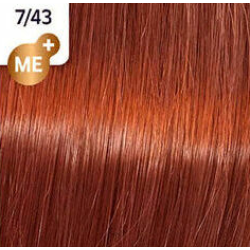 WELLA PROFESSIONALS KOLESTON PERFECT ME+ - Matu krāsa, 7/43 - VIDĒJI SARKANA ZELTA BLONDS