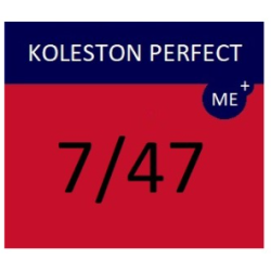 WELLA PROFESSIONALS KOLESTON PERFECT ME+ - Matu krāsa, 7/47 - VIDĒJI SARKANS BRŪNI BLONDS