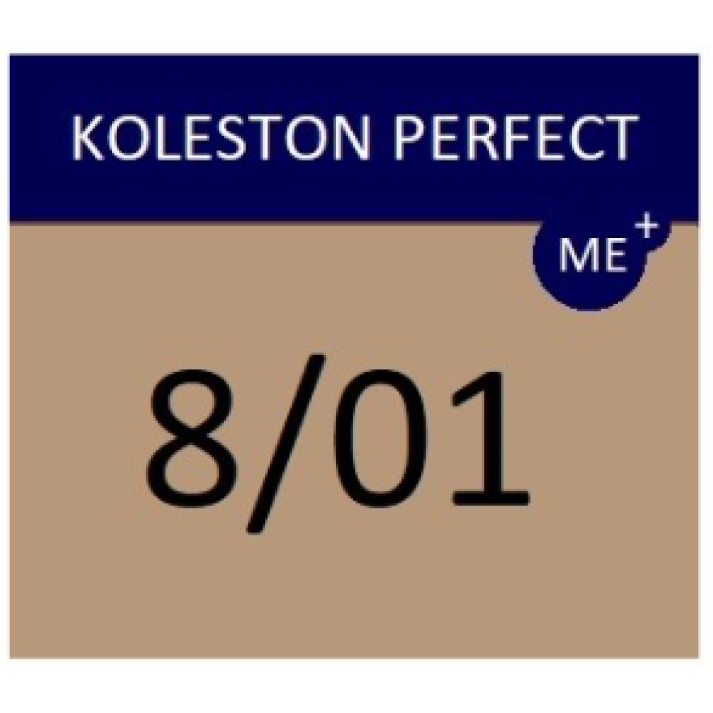 WELLA PROFESSIONALS KOLESTON PERFECT ME+ - Hair colour, 8/01 - LIGHT NATURAL ASH BLONDE WELLA PROFESSIONALS KOLESTON PERFECT ME+ - Hair colour, 8/01 - LIGHT NATURAL ASH BLONDE