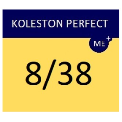 WELLA PROFESSIONALS KOLESTON PERFECT ME+ - Matu krāsa, 8/38 - GAIŠI BLONDS ZELTA PĒRĻU