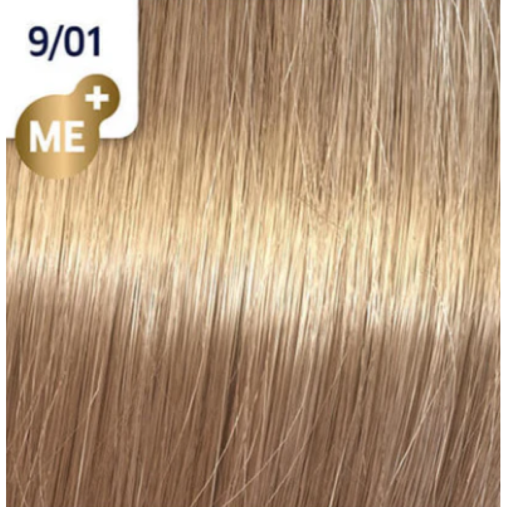 Wella Professionals Koleston Perfect Me+ 9/01 - Ultra Light Natural Ash Blonde Wella Professionals Koleston Perfect Me+ 9/01 - Ultra Light Natural Ash Blonde