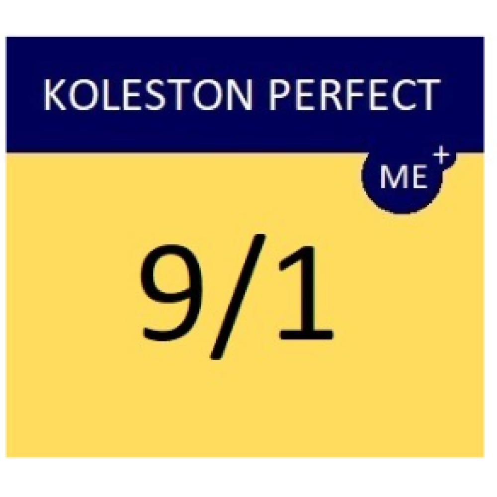 Wella Professionals Koleston Perfect Me+ - 9/1 Very Light Ash Blonde Wella Professionals Koleston Perfect Me+ - 9/1 Very Light Ash Blonde