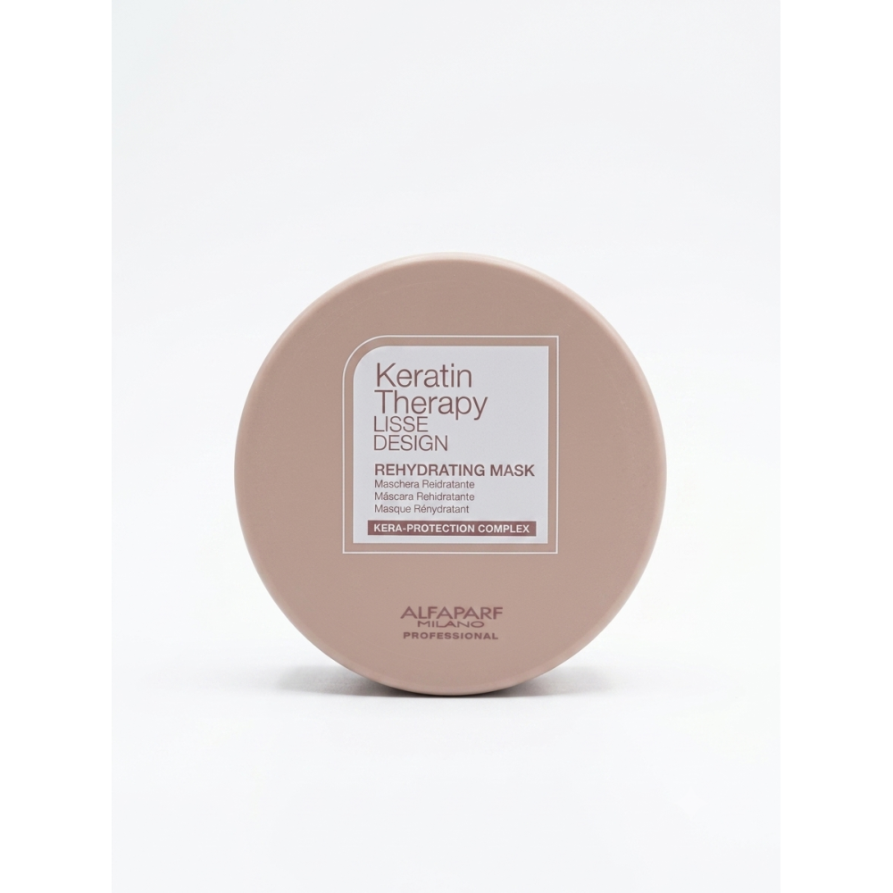 ALFAPARF Milano Keratin Therapy LISSE DESIGN REHYDRATING Mask - Mitrinoša maska ar keratīnu matu gludumam, 200ml (PF023351)