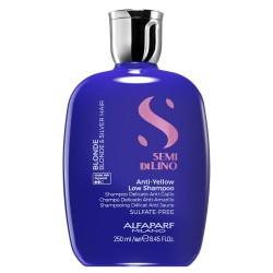 Alfaparf Semi di Lino Blonde Anti-Yellow Low Shampoo - Šampūns dzelteno toņu neitralizēšanai, 250ml