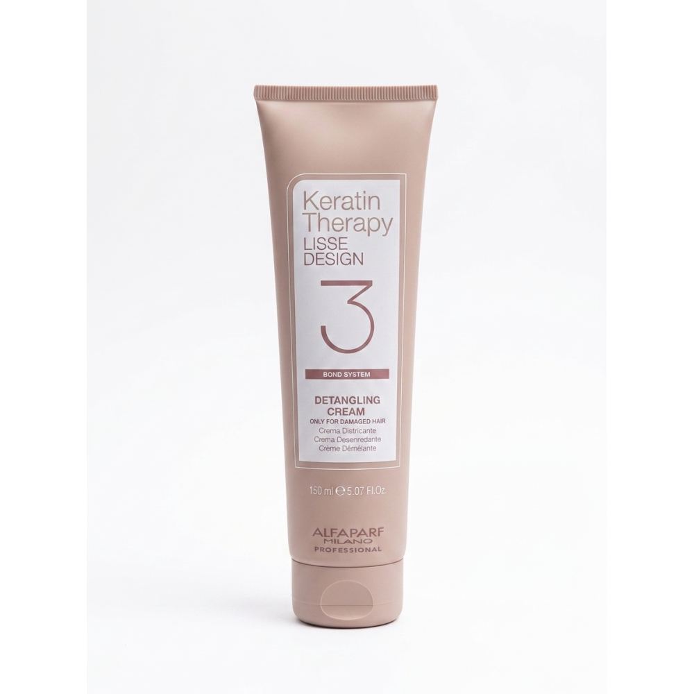 ALFAPARF Milano Keratin Therapy LISSE DESIGN DETANGLING Cream Nr.3 - Atšķetinošs krēms bojātiem matiem Nr.3, 150ml (PF023345)