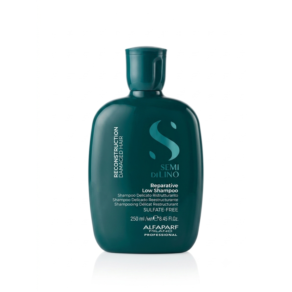 ALFAPARF Milano Semi Di Lino RECONSTRUCTION Shampoo - Atjaunojošs šampūns bojātiem un balinātiem matiem, 250ml (PF027564)