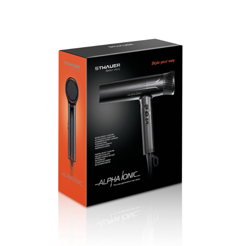 Matu fēns ALPHA IONIC 1800W, melns (402.141)