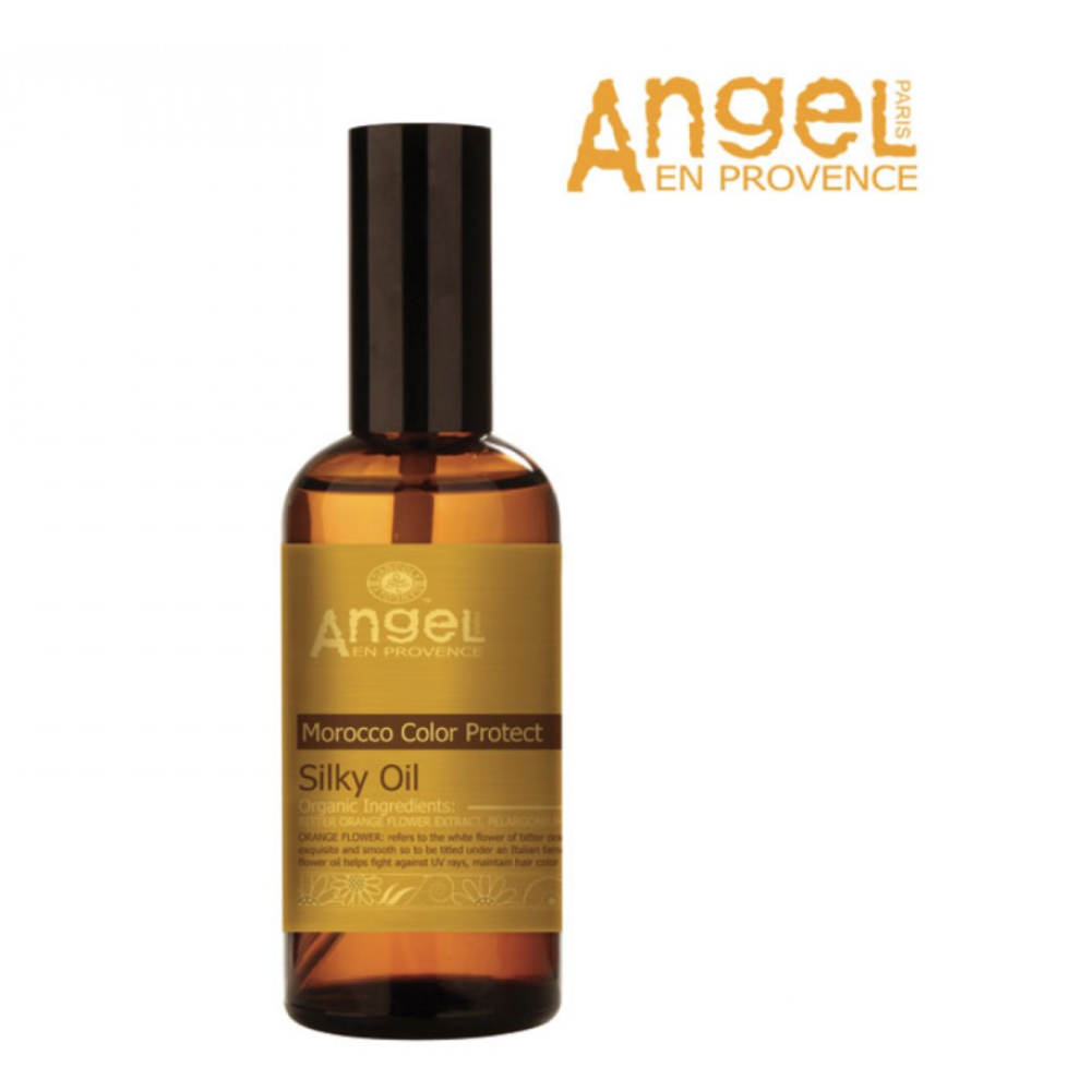Angel En Provence Morocco Color Protect Silky oil - Zīdaina argāna eļļa krāsotiem matiem, 100ml (PL-03-6)